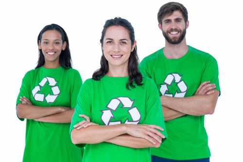 Professional team efficiently removing furniture